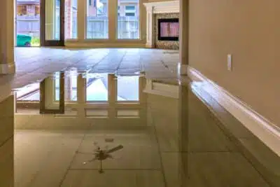 Water on floor!
